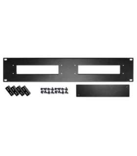 Shuttle PRM01 Rack mount front plate, 2U, 19", 1 mm, 483 mm, Steel, Powder-coated, Black