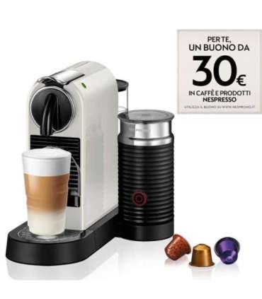 DeLonghi Coffeemachine Nespresso CitiZ EN 267 WAE DelonghiWAE Delonghi WAE white black (EN 267.WAE)