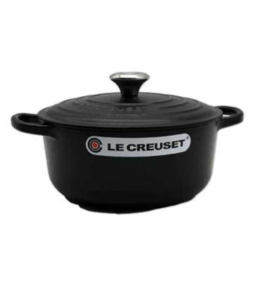 Le Creuset Signature Roaster round 20cm black Schwarz (21177200000430)
