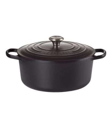 Le Creuset Signature Roaster round 20cm black Schwarz (21177200000430)