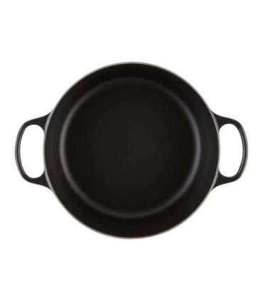 Le Creuset Signature Roaster round 20cm black Schwarz (21177200000430)