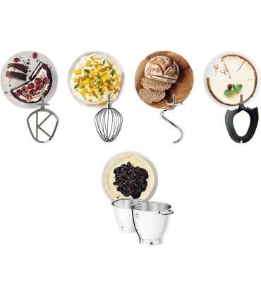 Kenwood KWL90.004SI food processor 1400 W 7 L Silver Built-in scales