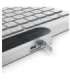 Lenovo 800 Self-Charging Bluetooth Keyboard-US English Keyboard Bluetooth US English White