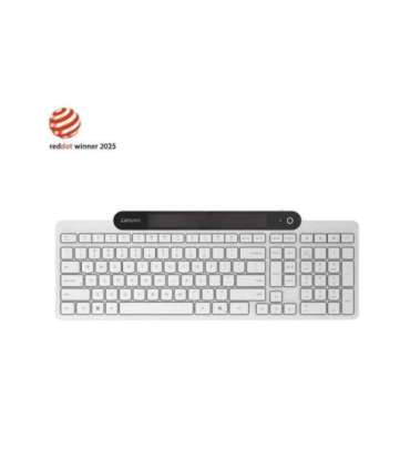 Lenovo 800 Self-Charging Bluetooth Keyboard-US English Keyboard Bluetooth US English White