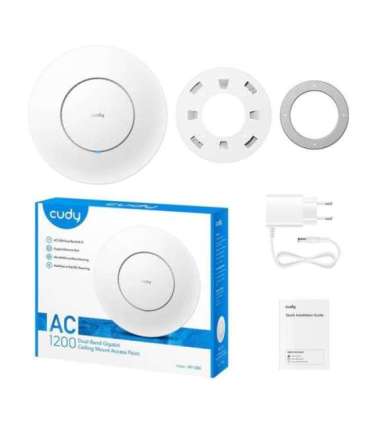 Cudy AP1300 867 Mbit/s White Power over Ethernet (PoE)