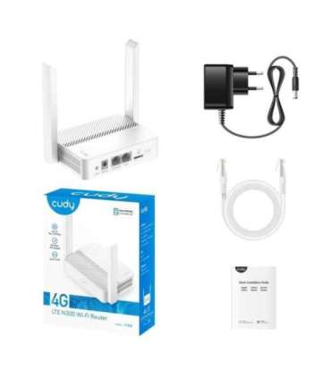Wireless router CUDY LT300_EU Wi-Fi 300 Mbps 2.4 GHz 4G LTE SIM
