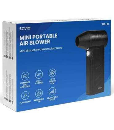 Savio MD-01 leaf blower 60 W 7.4 V 140 km/h Lithium-Ion (Li-Ion)