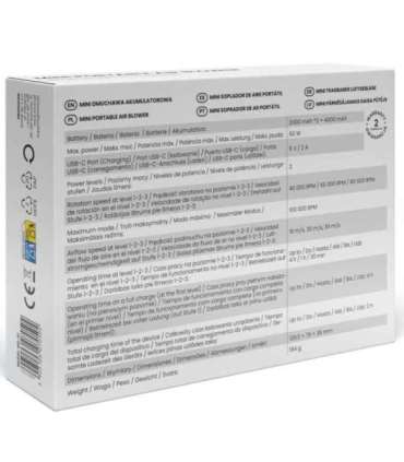 Savio MD-01 leaf blower 60 W 7.4 V 140 km/h Lithium-Ion (Li-Ion)