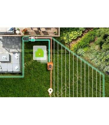 EZVIZ RM600 orange robotic lawn mower