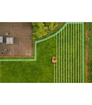 EZVIZ RM600 orange robotic lawn mower