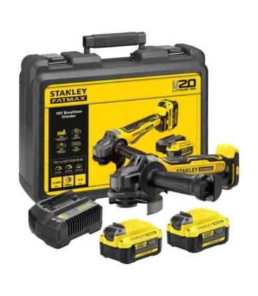 125 mm cordless angle grinder 2x4.0Ah SFMCG700M2K STANLEY