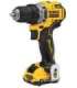 DEWALT DCD701D2-QW Cordless Drill 2x 12V 2Ah XR TSTAK Black, Yellow
