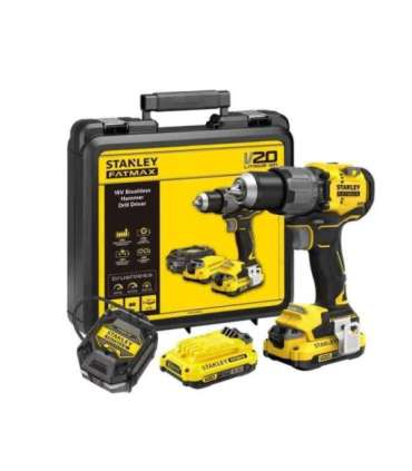 18V cordless drill/driver SFMCD725D2K STANLEY