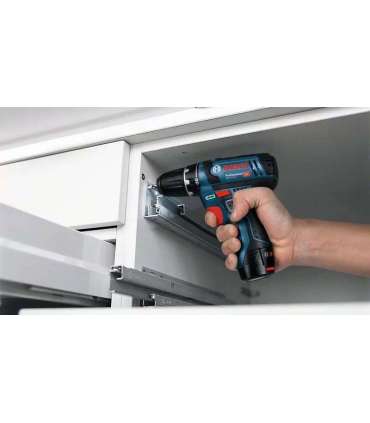 Bosch Akku-Bohrschrauber 12 V Li-Ion 1300 RPM Black, Blue, Red
