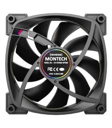 CASE FAN 120MM/RX120 PWM BLACK 3 IN 1 MONTECH