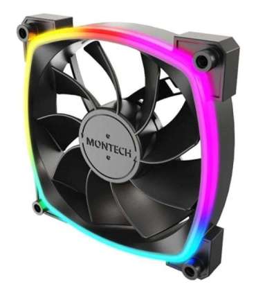 CASE FAN 120MM/RX120 PWM BLACK 3 IN 1 MONTECH