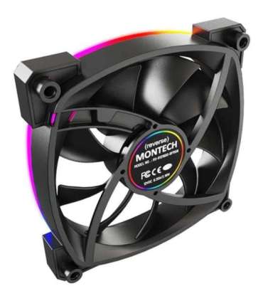CASE FAN 120MM/RX120 PWM BLACK 3 IN 1 MONTECH
