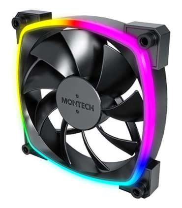 CASE FAN 120MM/AX120 PWM BLACK 3 IN 1 MONTECH