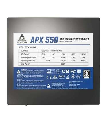 Power Supply|MONTECH|APX 550W|550 W|APX550
