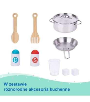 TOOKY TOY Kuchnia Drewniana Nowoczesna Akcesoria