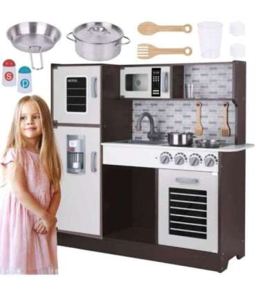 TOOKY TOY Kuchnia Drewniana Nowoczesna Akcesoria