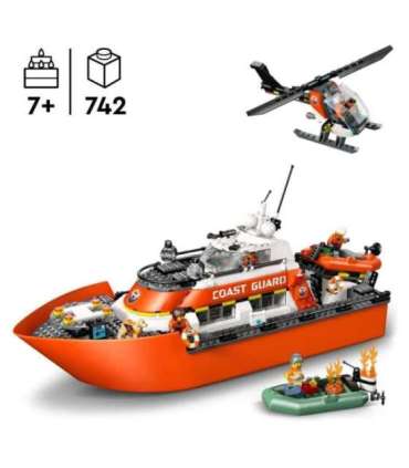 LEGO City Rannavalve päästepaat ja helikopter