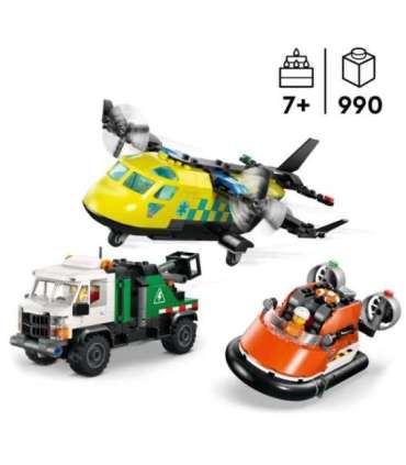 LEGO City Lennuki, hooldusauto ja hõljuki remiks