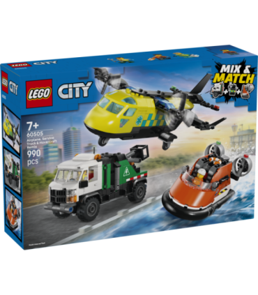 LEGO City Lennuki, hooldusauto ja hõljuki remiks