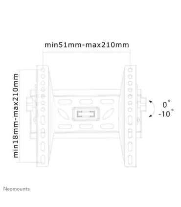 TV SET ACC WALL MOUNT BLACK/24-40" LED-W220 NEOMOUNTS