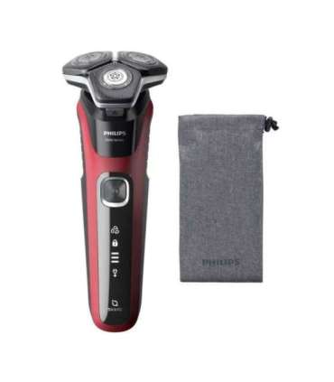 Philips SHAVER Series 5000 S5883/10 men's shaver Rotation shaver Trimmer Black, Red