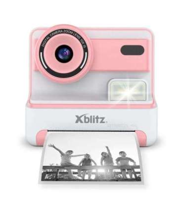 FLASH PINK  INSTANT CAMERA WITH THERMAL PRINTER FOR CHILDREN