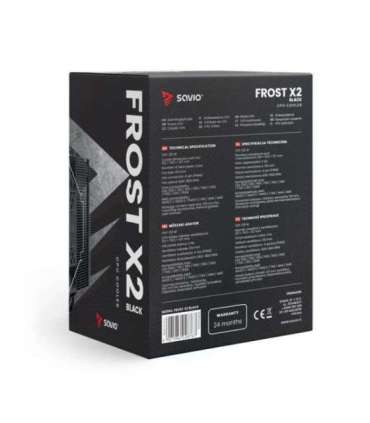 Savio SAVGCOFROSTBLACKX2 Computer case Heatsink/Radiator 12 cm Black 1 pc(s)