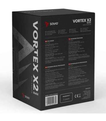 SAVIO VORTEX X2 BLACK CPU Cooler