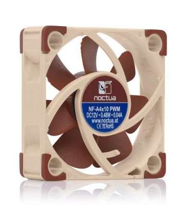 Noctua NF A4x10 PWM Computer case Fan 4 cm Beige, Red