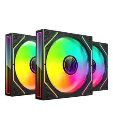 Mars Gaming MF3DPROKIT computer cooling system Computer case Fan 12 cm Black