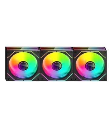 Mars Gaming MF3DPROKIT computer cooling system Computer case Fan 12 cm Black