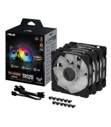 ASUS TUF Gaming TR120 ARGB Reverse 3-in-1 Fan, Black