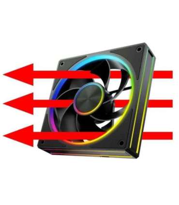 MODECOM VOLCANO LOOP 120 ARGB Reverse Fan Black