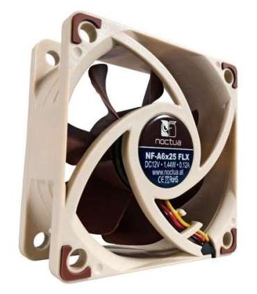 Noctua NF-A6X25 FLX computer cooling system Computer case Fan 6 cm Brown