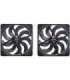 Noctua 140mm NF-A14x25 G2 PWM Sx2 PP chromax.black edition - dual fan set