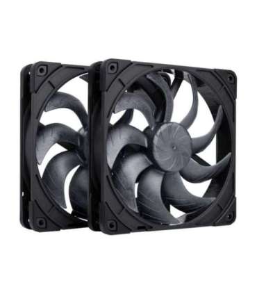Noctua 140mm NF-A14x25 G2 PWM Sx2 PP chromax.black edition - dual fan set