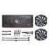 NF-A14x25r G2 PWM Sx2-PP chromax.black - dual fan set, black