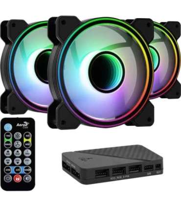 Aerocool Mirage 12 ARGB Pro Computer case Cooling set 12 cm Black