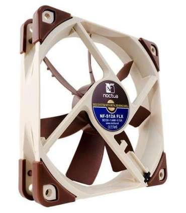 Noctua NF-S12A FLX Computer case Fan 12 cm Beige, Brown