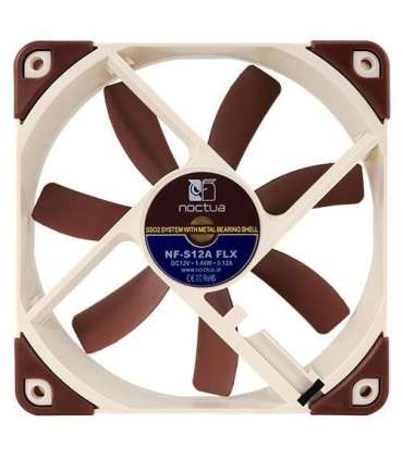 Noctua NF-S12A FLX Computer case Fan 12 cm Beige, Brown