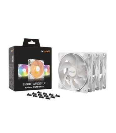 be quiet! LIGHT WINGS LX 120mm PWM 3-Pack White Computer case Fan 12 cm 3 pc(s)