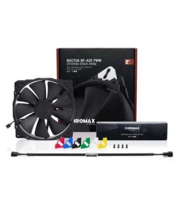 Noctua NF-A20 PWM CH.BK.S computer cooling system Computer case Fan 20 cm Black