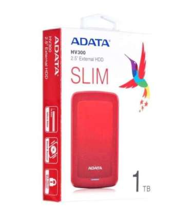 ADATA HV300 external hard drive 1000 GB Red