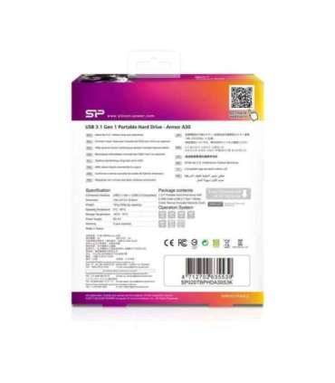 Silicon Power Armor A30 external hard drive 2000 GB Black