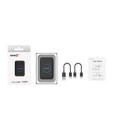 Carlinkit Adapter Wireless Lite S HDMI 4GB+32GB Android Auto/Carplay for Car Stereos Black